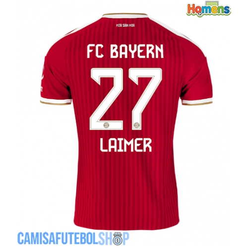 Camisa de time de futebol Bayern Munich Konrad Laimer #27 Replicas 1º Equipamento 2026-27 Manga Curta